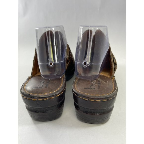 b.o.c born concept leather women's brown clogs mules size 10 pre-owned - Picture 4 of 15